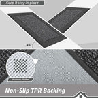 BEQHAUSE Indoor Door Mat 24" x 36", Dirt Trapper Door Mats Non-Slip Entryway - Image 4