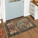 Moynesa Washable Vintage Bathroom Rug, Small Area Rug 2x3 Entryway Rug Indoor by Moynesa
