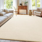 Shilucheng Wool Rug 8x10 Non-Slip, Blend 80% Wool and 20% Cotton Rugs by Shilucheng