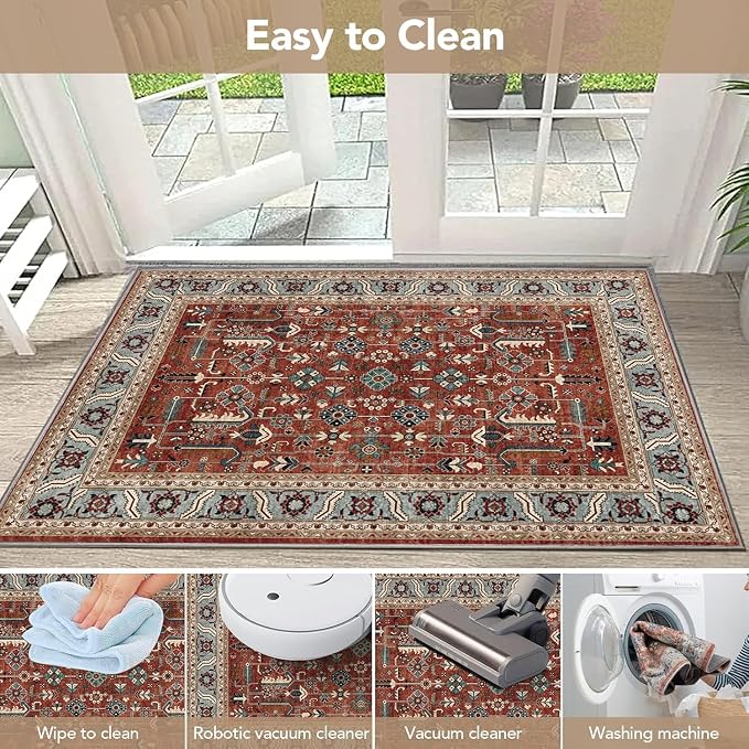 Washable Indoor Doormat 24" x 36" Non-Slip Entry Rug Welcome Mat Dirt Trapper - Image 5