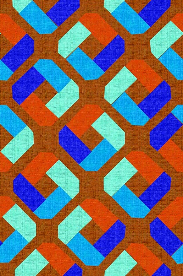 Bright Vibrant Geometric Living Room Area Rug - Image 2
