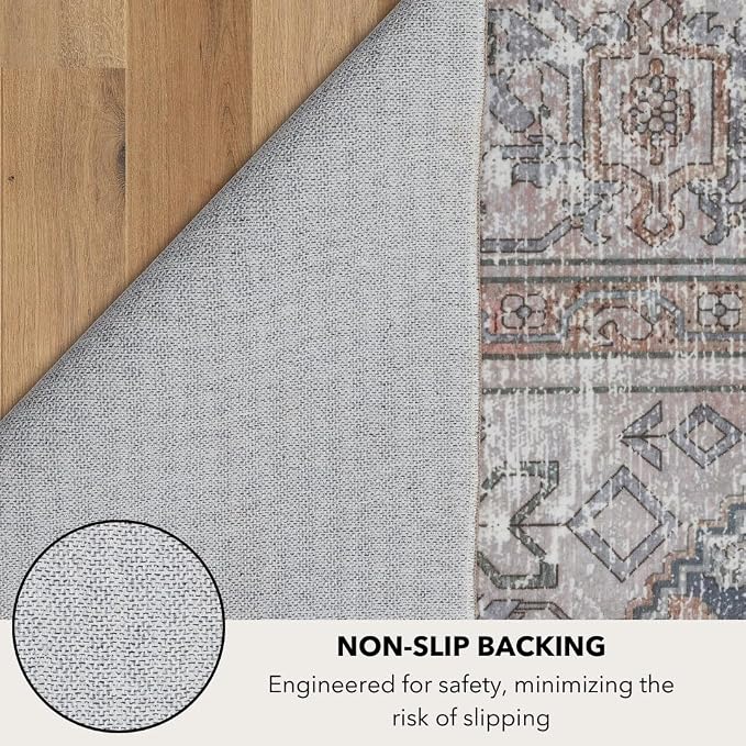 Kuden 9x12 Large Area Rug, Machine Washable Area Rug - Image 7