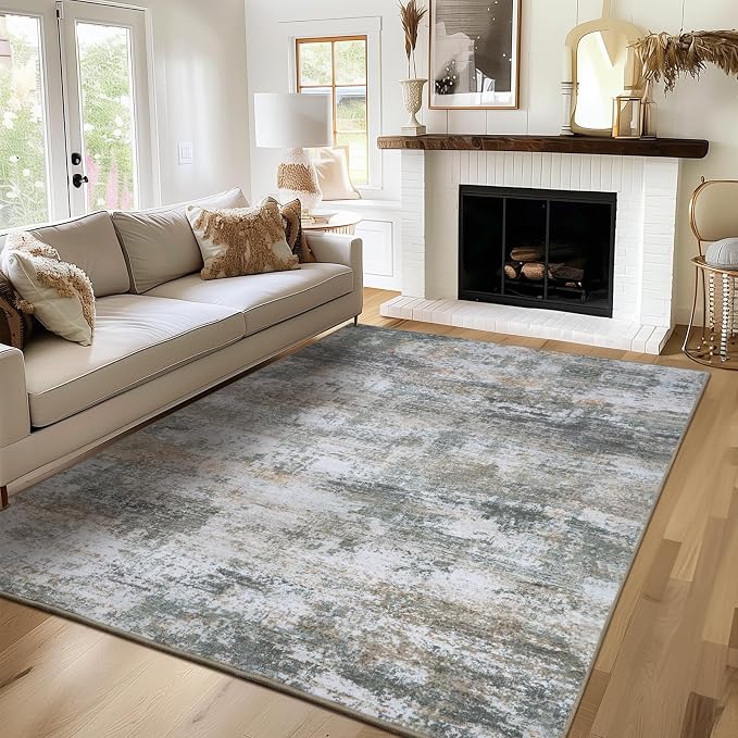 WILLSUN Washable Area Rugs, 4x6 Non-Slip Boho Large Area Rugs - Image 2