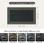 OJIA Easy Jute Front Door Mats Outdoor Rug 3x5 Washable Rugs - Image 2
