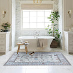 Fame Living Cream Grey Oushak Rug, Extra Large Area Rugs - Image 9
