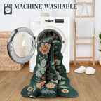 Lahome Floral Machine Washable Rug, 3x5 Rug Non Slip Soft Bedroom Rugs - Image 4