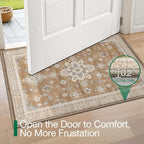 LUMI Indoor Thin Door Mat, 32x47 Washable Small Inside Doormat, Non Slip Low - Image 3
