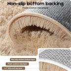 4x6 Light Tan Rugs for Bedroom Living Room, Fluffy Small Area Rug Soft Shag - Image 4