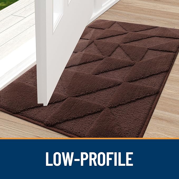 OLANLY Door Mats Indoor, Dirt Resist, Entrance Washable Mat, Low-Profile Inside - Image 7