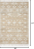 Loloi Angela Rose Rivers Collection RIV-04 Natural/Ivory 7'-9" x 9'-9" - Image 2