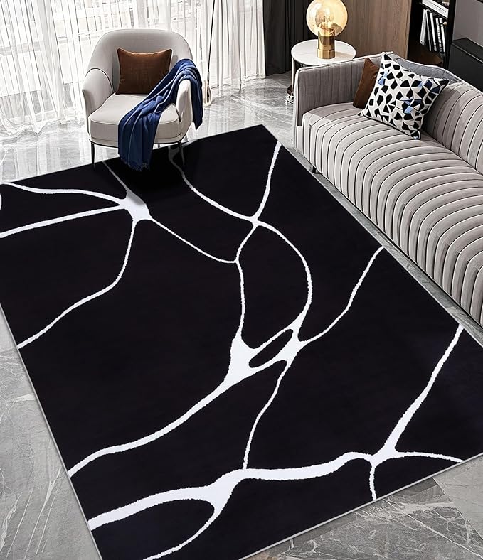 YIHOUSE Modern Washable Area Rug by YIHOUSE