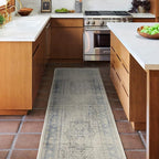 RUGGABLE Washable Vintage Area Rug – Kamran Blue Quartz 5x7, Stain-Resistant - Image 9