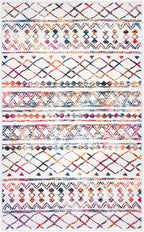 KUTA 5x7 Living Room Rug, Moroccan Large Multi-Color Area Rugs Washable Boho - Image 8