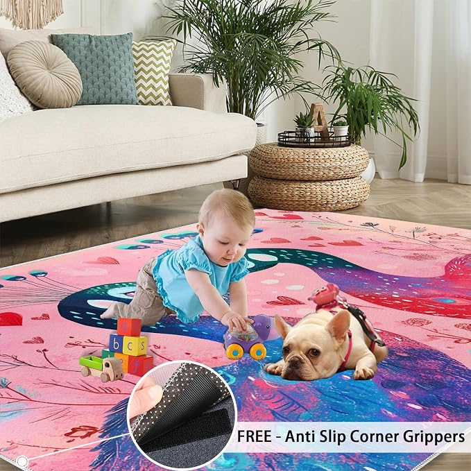Cartoon Peacock Rug Small - Image 5