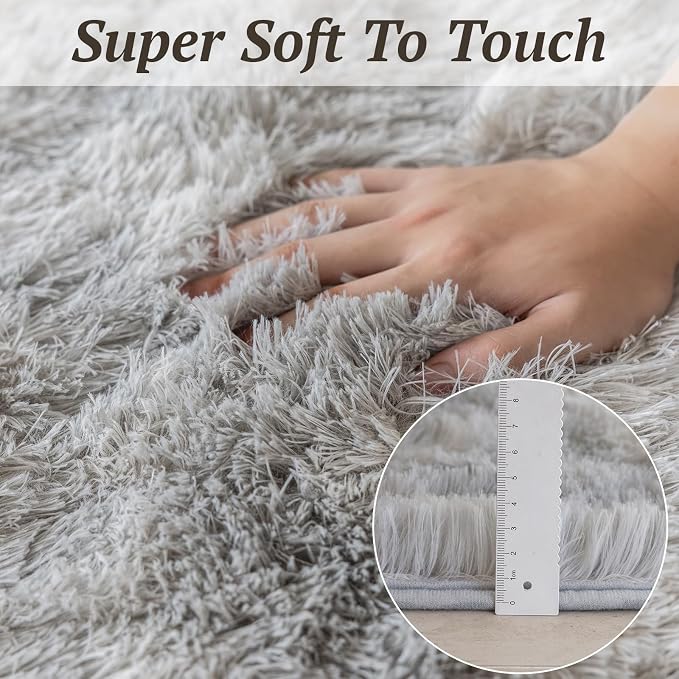 8x10 Area Rugs for Living Room Bedroom, Soft Fluffy Shaggy Bedside Rug - Image 7