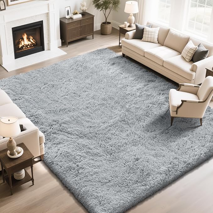 Fluffy Rug Shaggy Area Rug, Super Soft Shaggy Rugs by Yongyangjuxi