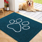 OLANLY Dog Door Mat for Muddy Paws 40x32, Paw Print Design, Absorbs Moisture by OLANLY