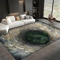 3D Hole Area Rug for Bedroom, Visual Illusion Stone Cave Trap Design Home by Unknown