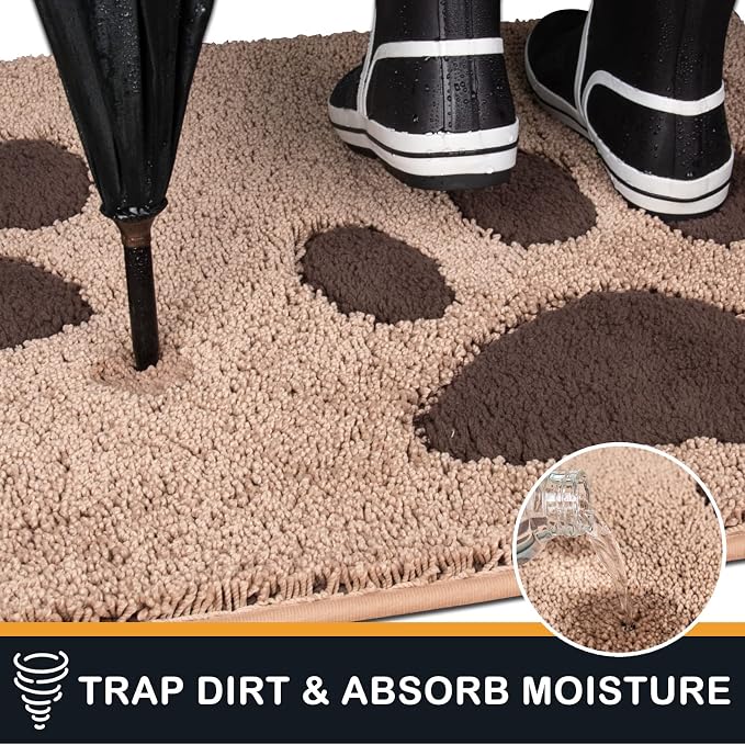 PURRUGS Dirt Trapping Door Mat 32" x 47", Non-Skid/Slip Machine Washable - Image 3
