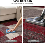Rugshop Red Modern Geometric Boxes Non-Slip Area Rug Non-Shedding - Image 6
