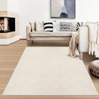 RUGSREAL Bedroom Area Rug 4x6 Modern Abstract Area Rug Stain Resistant Small by RUGSREAL