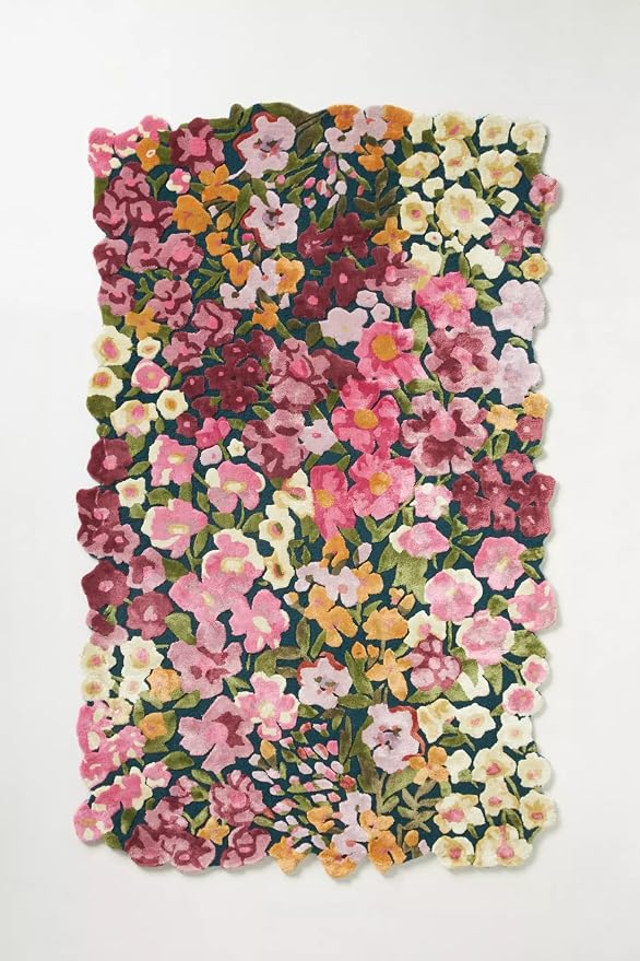 Cassia Wool Viscose Area Rug – 9’ x 12' – Handmade Wool Area Rugs –Multi – Rugs by Unknown