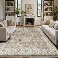LUMI 8x10 Washable Area Rug for Living Room, Ultra Soft Traditional Vintage by LUMI
