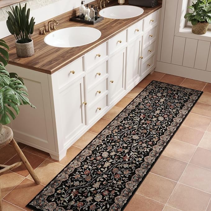Rugcomf Vintage Paisley Kitchen Runner Rug 2'x6' - Image 4