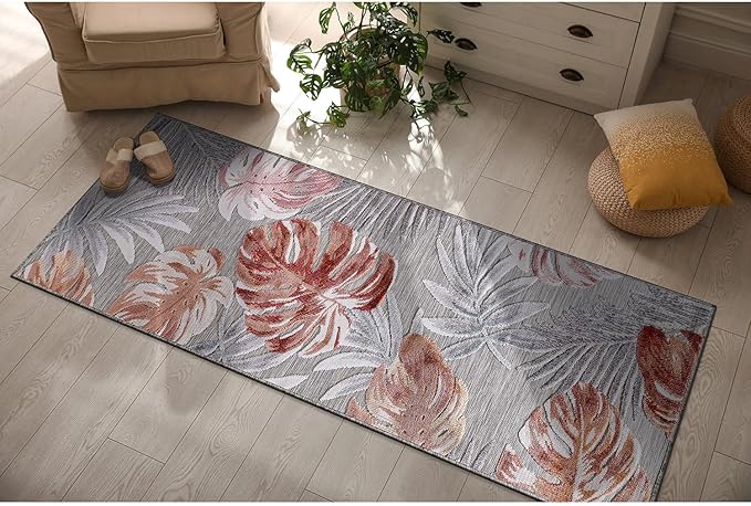 CAMILSON Runner Outdoor Rugs Oriental Retro Traditional Floral Medallion Area by CAMILSONIndoorOutdoorAreaRugs