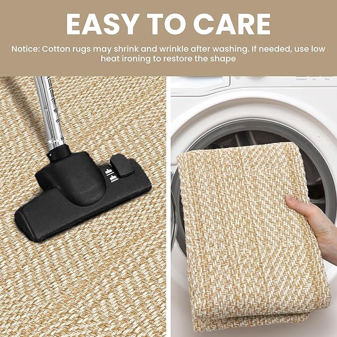 IOHOUZE Washable Area Rug 6x9 Non Slip Rubber Backed Rugs - Image 5