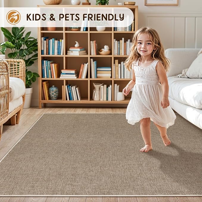 LBRO2M Easy Jute Area Rug 2X7 Washable Rugs - Image 5