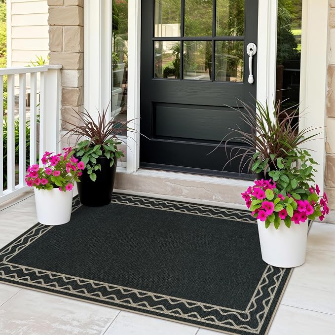 OJIA Easy Jute Front Door Mats Outdoor Rug 3x5 Washable Rugs - Image 9