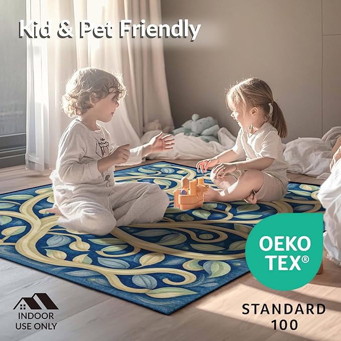 Flatwoven High Traffic Area Rug 6x9, Dark Beige Geometry and Dirt Trapper Design - Image 4