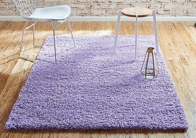 Unique Loom Solid Shag Collection Area Rug - Image 18