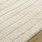Livabliss x Our PNW Home Cascade Minimalist Striped Area Rug, Light Brown - Image 6