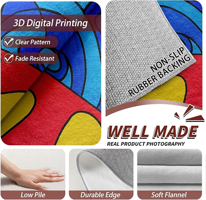 Abstract Living Room Rug - Image 4