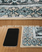GENIMO 8X10 Area Rugs for Living Room, Machine Washable Vintage Floor Cover - Image 4