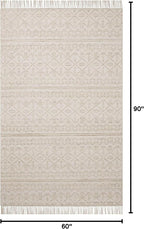 Loloi Angela Rose Rivers Collection RIV-03 Sand/Ivory 5'-0" x 7'-6" Reversible - Image 2
