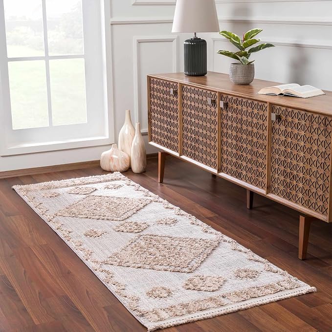 Hauteloom Ampusungan Modern Moroccan Medallion Farmhouse Living Room, Bedroom - Image 6