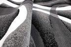 GLORY RUGS Modern Area Rug 5x7 Gray White Swirls Carpet Bedroom Living Room - Image 5