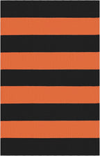 KOZYFLY Orange and Black Striped Rug Doormat 2x3 Ft Halloween Fall Cotton Woven - Image 8