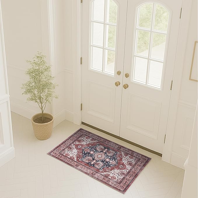 Fame Rugs Turkish Rug. Washable Vintage Oriental Antique Inspired Traditional by FameRugs
