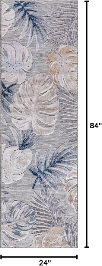CAMILSON Runner Outdoor Rugs Oriental Retro Traditional Floral Medallion Area - Image 2