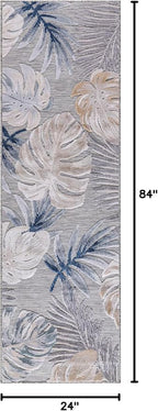 CAMILSON Runner Outdoor Rugs Oriental Retro Traditional Floral Medallion Area - Image 2