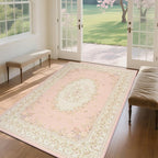 Nursery Rug for Baby Girl, Cute Pink 4x6 Area Rugs for Bedroom Non Slip - Image 7