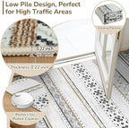 BESTSWEETIE 9x12 Area Rugs for Living Room Washable Moroccan Farmhouse Neutral - Image 3