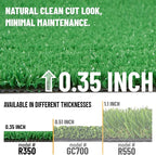 Ottomanson Artificial Grass Turf 2'7" x 55' Indoor Outdoor Faux Grass Rug - Image 5