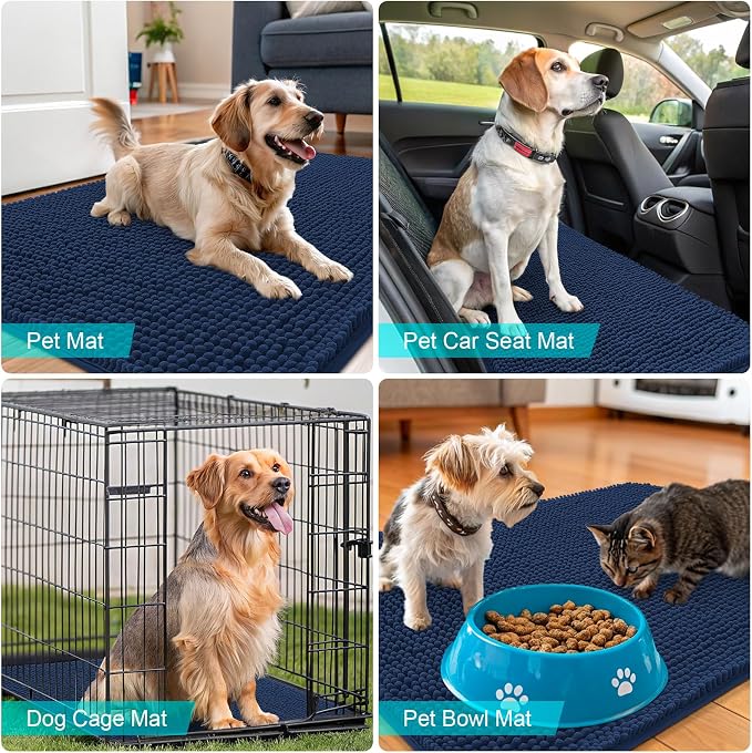 OLANLY Dog Door Mat for Muddy Paws 30x20, Absorbs Moisture and Dirt, Absorbent - Image 7