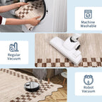 GarveeHome 4x6 Area Rug Small Washable Living Room Rug Scalloped Rug - Image 6