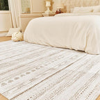 9x12 Area Rugs for Living Room Machine Washable Rug Distressed Indoor Carpet by Tchdio
